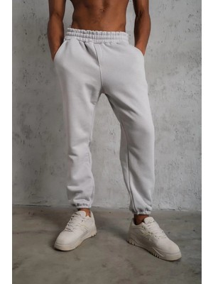 Giyim Center Erkek Üç Iplik Alt Eşofman Lastikli - Gri