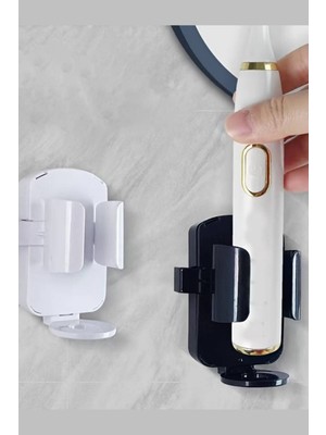 Bluvex Elektrikli Diş Fırçası Tutacağı Diş Fırçalık Elektrikli Diş Fırçası Askısı Düzenleyici Yapışkanlı