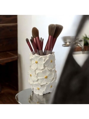 Renkli Çiçek Desenli Çok Amaçlı Dekoratif Vazo