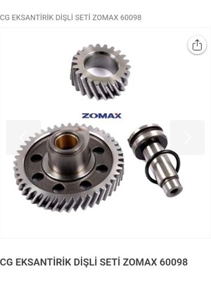 Topuz Motor Cg  Eksantirik Dişli Seti takım Zomax KT 125