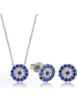 cleovibe Gümüş Nazar Bayan Set