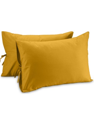 Sabia Soft Touch %100 Pamuk 50X60 cm Bağcıklı Yastık Kılıfı Seti