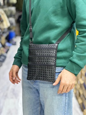 Komando Pazarı Büyük Boy Hac ve Umre Çantası Su Geçirmez Deri Pasaport Cüzdanı Ayarlanabilir Boyun Askılı