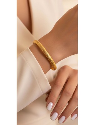 Kuyumcu Nurettin 6 gr (Gram) Cam Kırığı Şarnel Bilezik 22 Ayar Altın Yatırımlık Işçiliksiz (6.2)