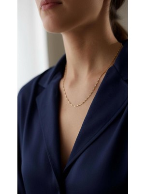 Kuyumcu Nurettin 2 gr (Gram) Singapur Zincir Kolye 14 Ayar Altın 50 cm