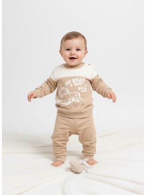 Butik Erkek Bebek %100 Pamuklu Alt - Üst 2'li Takım