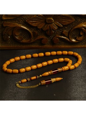 Burhan Sağlam Özel Seri Kapsül Kesim Gümüş Püsküllü 12X8 mm Katalin Tesbih