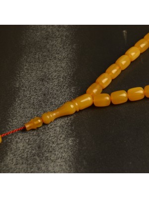 Burhan Sağlam Kapsül Kesim 12X8 mm Sıkma Kehribar Sistem Püsküllü Tesbih