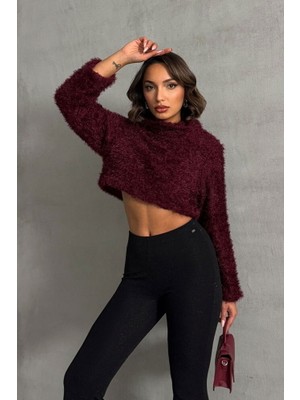 Siyah Simli Sakallı Peluş Toptan Bluz