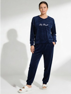 Love Giyim Kadife Pijama Takımı