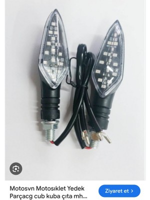 Topuz Motor Cg  Cup Kuba Mh led sinyal 2adet Sarı Işık Çıta Model
