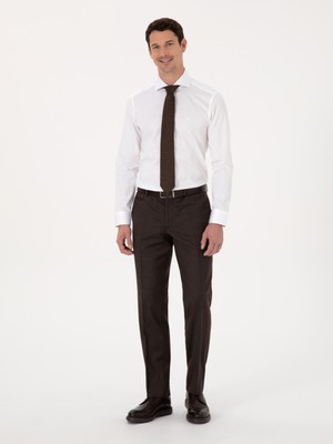 Cacharel Erkek Kahverengi Slim Fit Kumaş Pantolon 50310020-VR029