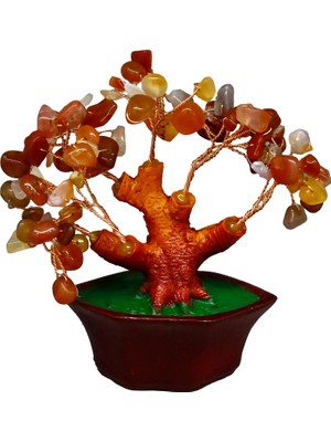 Feyza Design Doğal Taşlı Bonsai Hayat Ağacı ile Enerji ve Motivasyon Kaynağı