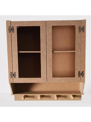 El Yapım Ahşap Mdf Ecza Dolabı, Iki Kapaklı ve Kupaklı, Güzel Tasarım