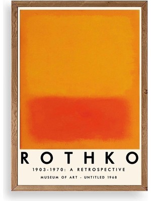 Soi Home Rothko Ahşap Çerçeveli Tablo
