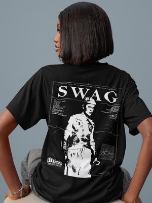 Sevbano Justin Bieber Swag Sırt Baskılı Unisex Oversize Şarkıcı Tişört