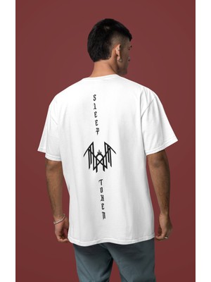Sevbano Sleep Token Rock Metal Sırt Baskılı Unisex Oversize Müzik Grubu Tişört