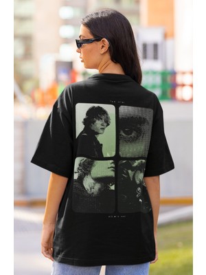 Sevbano Justin Bieber Sırt Baskılı Unisex Oversize Şarkıcı Tişört