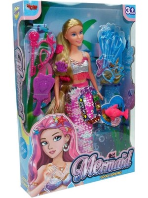 LTG Nova Çocuk WG-66777 Kutulu 29CM Aksesuarlı Deniz Kızı - Vardem Oyuncak