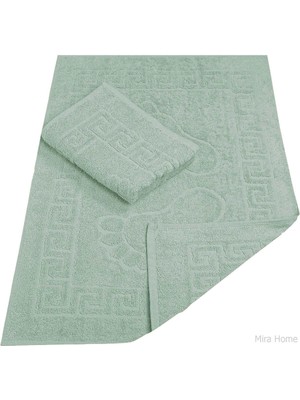 Mira Home 2 Li Banyo Ayak Havlusu %100 Pamuk 50X70 cm Menesch Yeşil