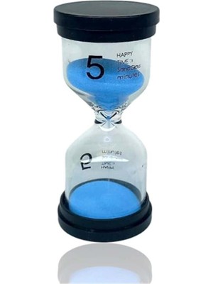 Feyza Design 5 Dakikalık Turkuaz Renk Kum Saati, Zarif ve Şık Tasarım