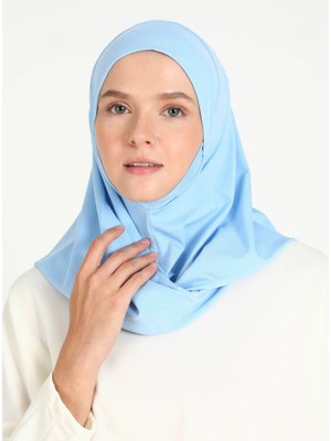 Ecardin Çeneli Gözenekli Kumaş Scarfs Hijab