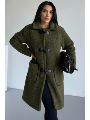 Hiramir Peluş Rahat Kalıp Mont Beyaz KS2506