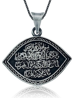 cleovibe Gümüş Nazar Duası Bayan Kolye