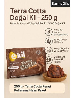 Terra Cotta Doğal Kil Hamuru 250 G – Hava ile Kuruyan Seramik Hamur | El Sanatları, Dekor, Modelleme