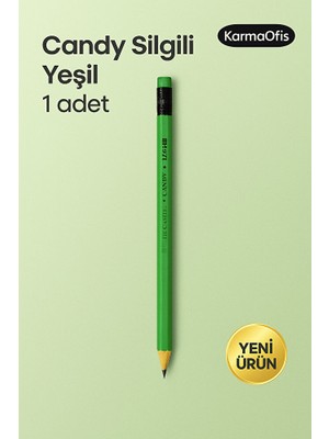 Candy Silgili Kurşun Kalem Yeşil - 1 Adet