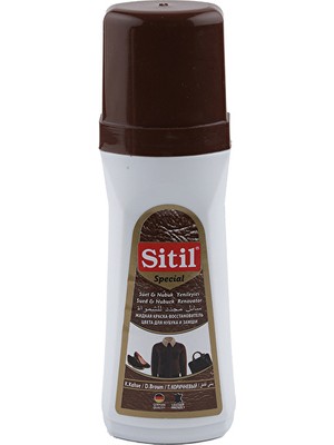 Sitil Ayakkabı Boyası Süet Likit 100 ml Koyu Kahve