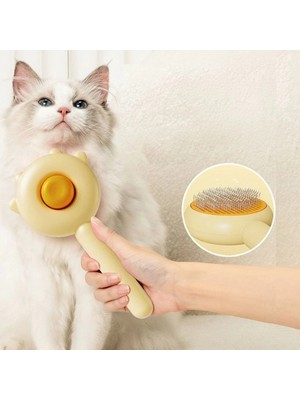 LaraTech Pati Tasarımlı Otomatik Temizlenen Evcil Hayvan Fırçası