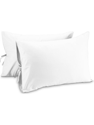 Sabia Soft Touch %100 Pamuk 50X70 cm Bağcıklı Yastık Kılıfı Seti