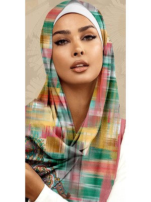 Kızca Vual İpek Şal Paisley Motifli