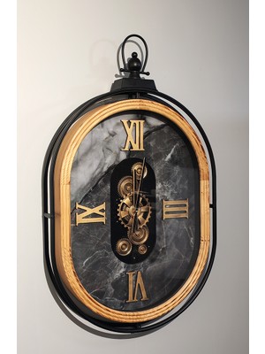 Özel Tasarım Metal Çarklı Duvar Saati