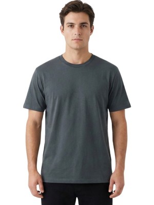 Trender  Süprem O Yaka Erkek T-Shirt 2020-1 Petrol