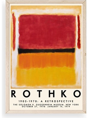 Soi Home Rothko Ahşap Çerçeveli Tablo