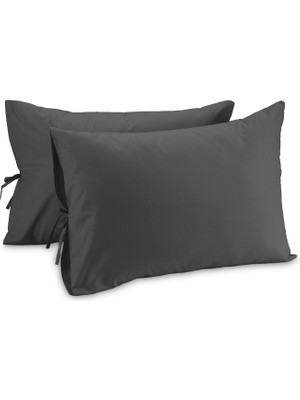 Sabia Soft Touch %100 Pamuk 50X60 cm Bağcıklı Yastık Kılıfı Seti