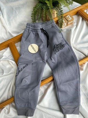 bebexy Ribana Paça Yazılı Füme Eşofman Altı 3