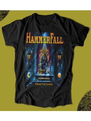 Butişört '  Hammerfall - Legacy Of Kings'  Baskılı 'regular-Fit' Unisex Tişört