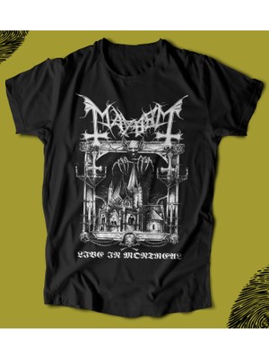 Butişört ' Mayhem - Live In Montreal'  Baskılı 'regular-Fit' Unisex Tişört