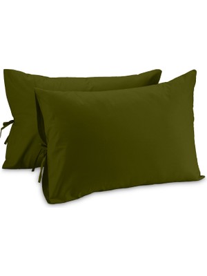 Sabia Soft Touch %100 Pamuk 50X60 cm Bağcıklı Yastık Kılıfı Seti
