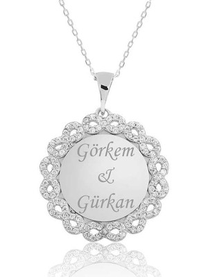 cleovibe Gümüş Kişiye Özel Sonsuzluk Isimli Kolye