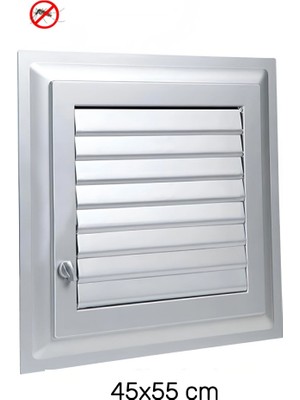 Primeaks 55X45 cm Banyo Wc Panjur Menfez | Plastik Havalandırma Kapağı | Duvar & Kapı Uyumlu
