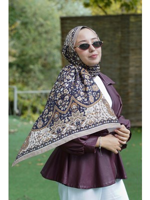 Vizon-Siyah Loryan Scarf Diamond Adel Şal