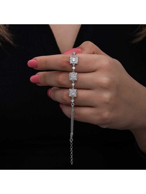 cleovibe ​gümüş Baget Taşlı Kadın Bileklik