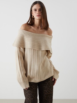 Lc Waikiki Yeni Sezon Kayık Yaka Kadın Triko Kazak