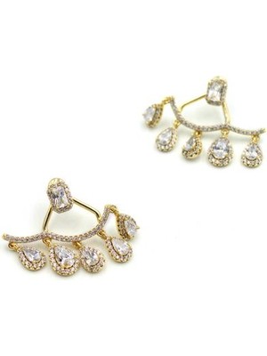 Royaleks Damla Taşlı Küpe - Altın