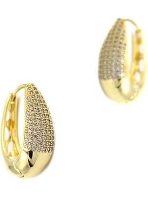 Royaleks Taşlı Küpe - Altın