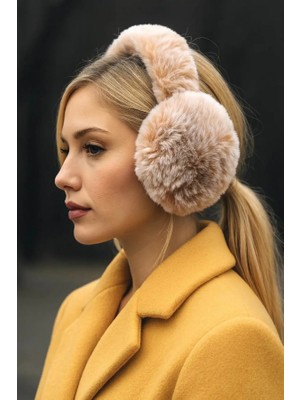 Kahverengi Tasarım Premium Peluş Kulaklık